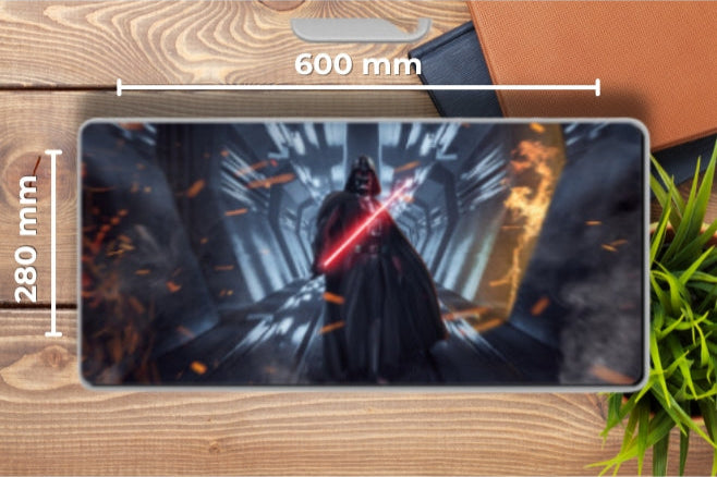 Darth Vader Charging in Gaming Mouse Pad (600 x 280)